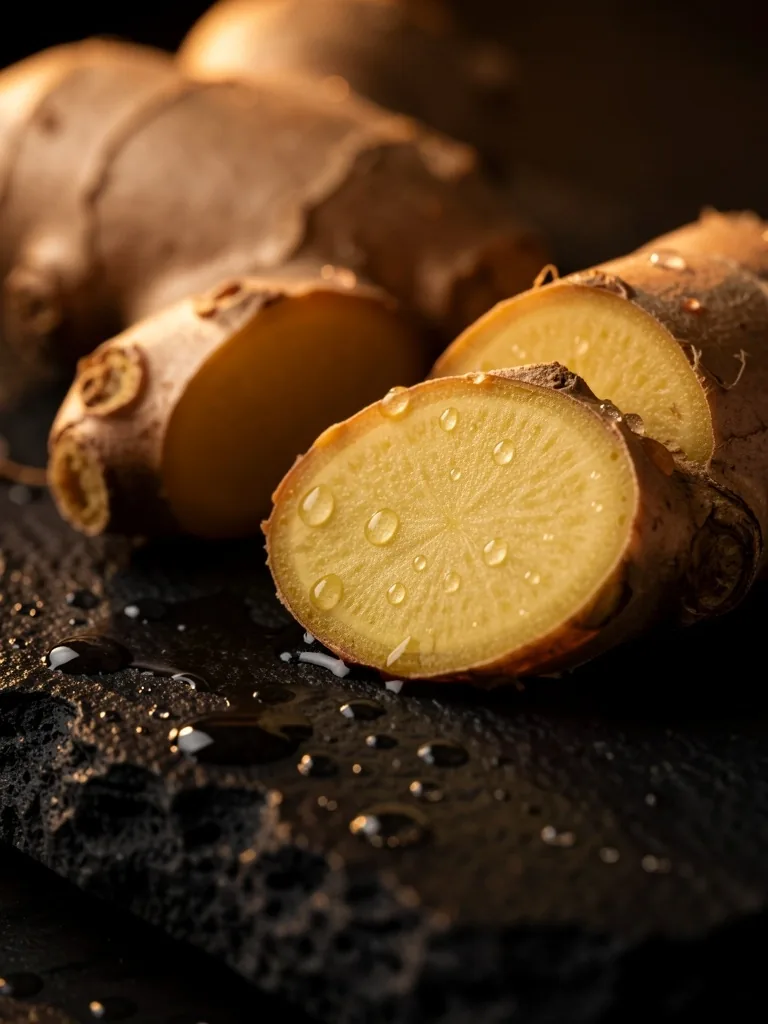 Botanical ingredients macro photography