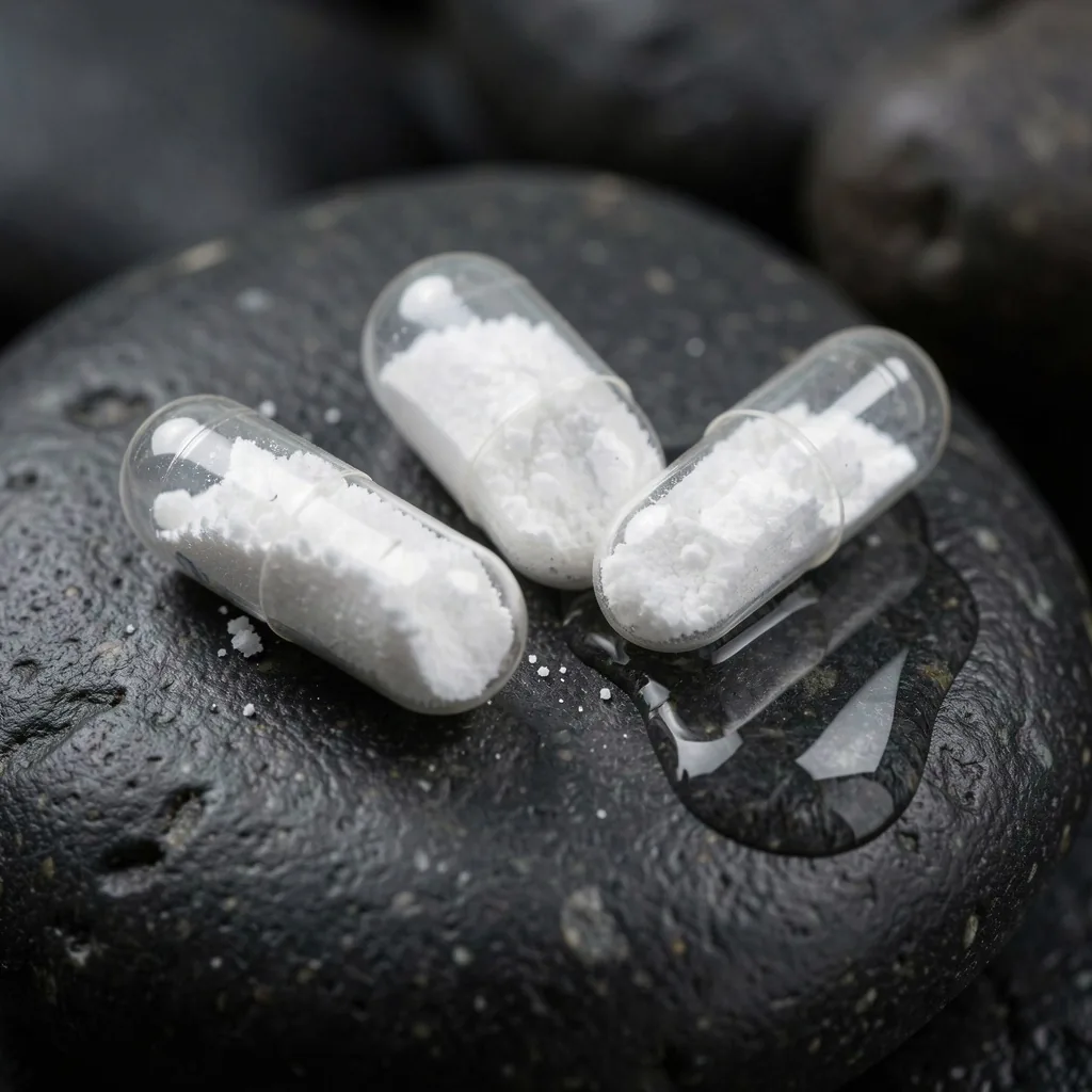 Mineral supplement close-up